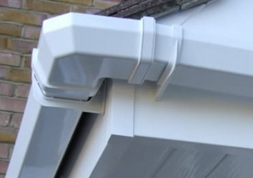 a finished guttering installation in London