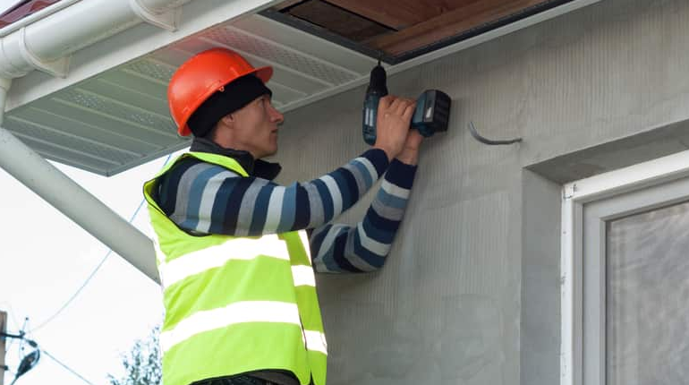 installing a soffit in London